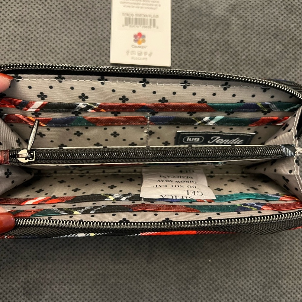 Lug Tendu Tartan Plaid Wallet - Picture 4 of 4